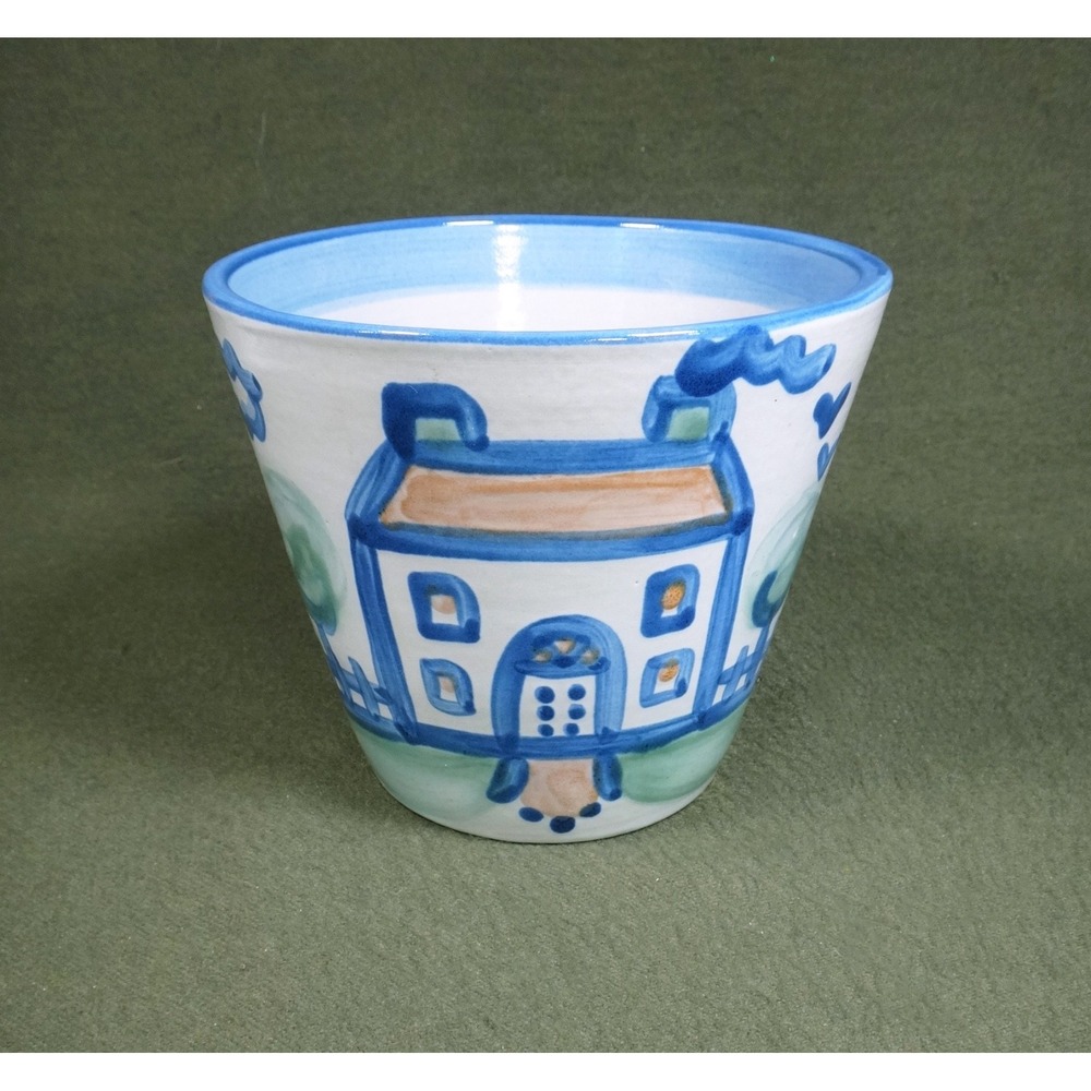 MA Hadley cache pot planter HOUSE PATTERN